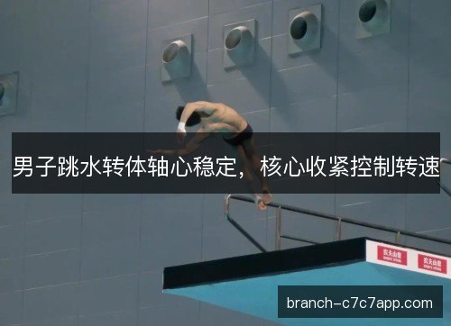男子跳水转体轴心稳定，核心收紧控制转速
